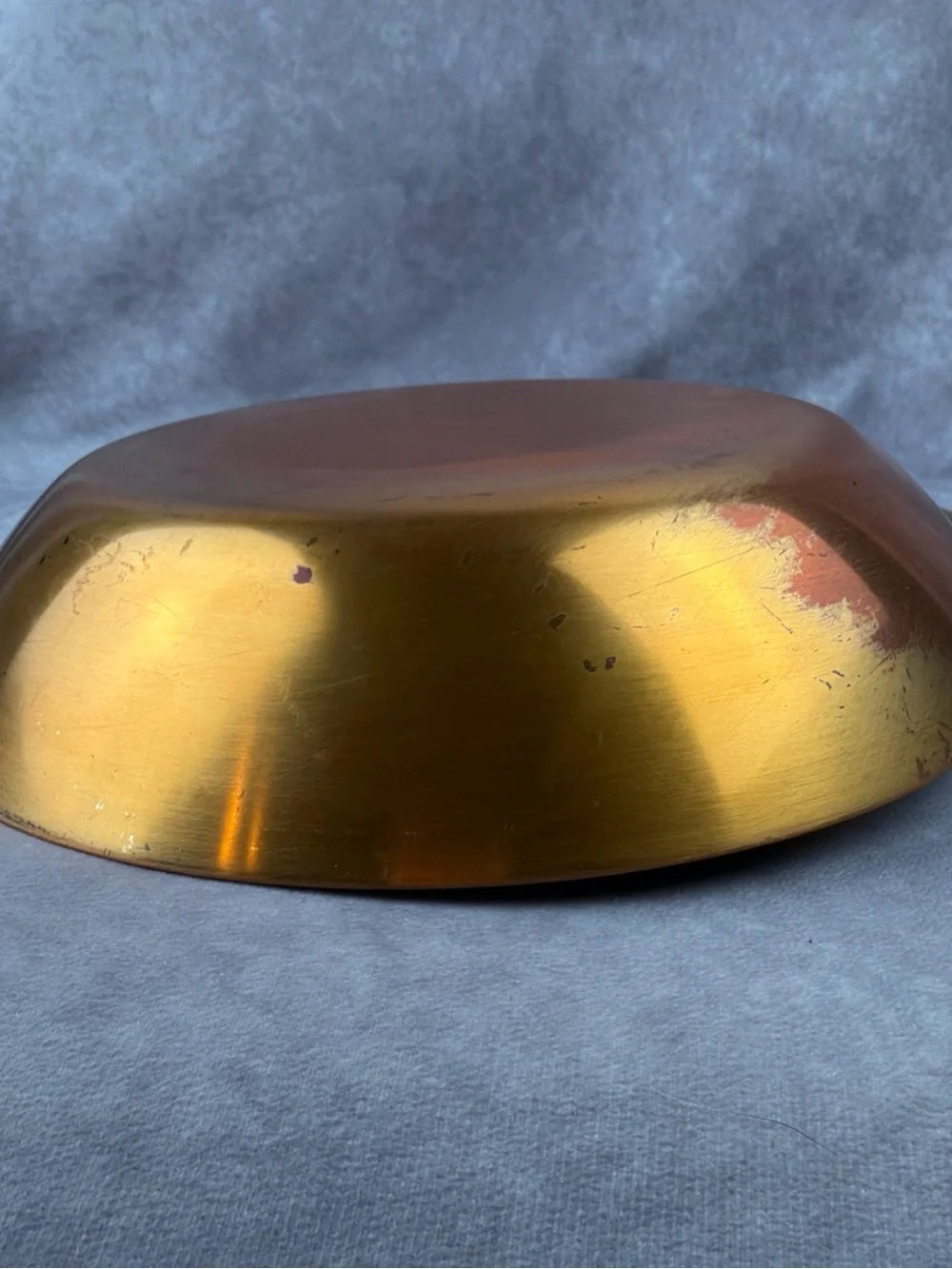 VTG Paul Revere 1776-1976 Copper 10.5” Skillet Sauté Frying Pan Brass Handle